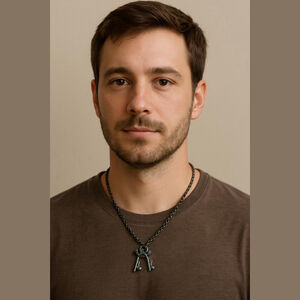 Unbranded Bronze Key Pendant Necklace Men's One Size